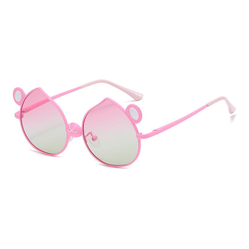 نظارات شمسية للأطفال باللون الوردي uv400 حماية CE
