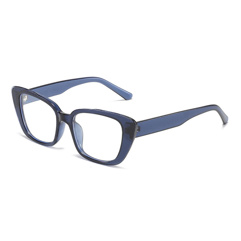 نظارة طبية زرقاء شفافة ذات تصميم فريد