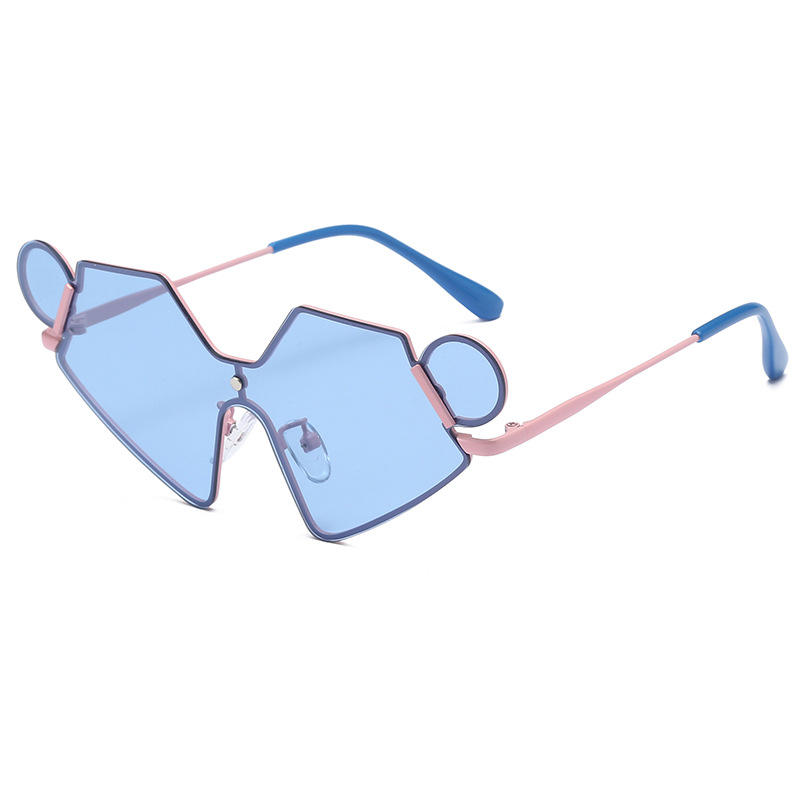 MKY Mouse شكل نظارات شمسية للأولاد والبنات المعدنية مستقطبة