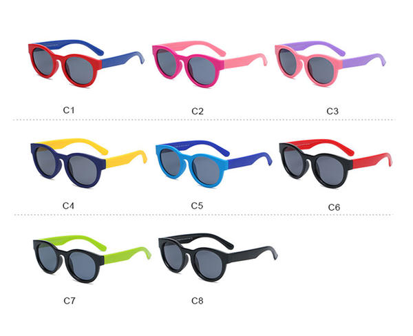 سوبر هوت tr90 إطار تاك نظارات شمسية بعدسات مستقطبة للأطفال كلاسيك بنين بنات نظارات شمسية ملونة Oculos de Sol