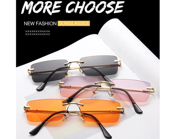 2022 جديد النظارات الشمسية المعدنية شعبية النظارات الشمسية النساء مربع