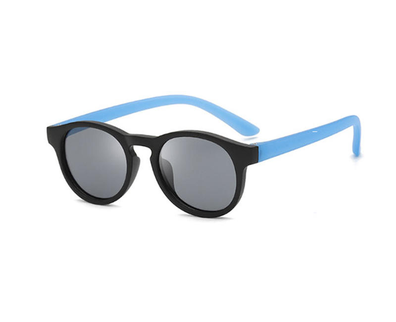 2022 الجملة أزياء عالية الجودة مرنة صغيرة uv400 oem مخصص للجنسين جولة الإطار الاستقطاب النظارات الشمسية الاطفال النظارات الشمسية