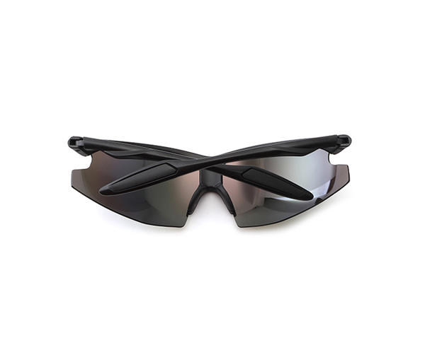 قطعة واحدة عدسة النظارات الشمسية الرياضية في الهواء الطلق خمر النظارات الشمسية المخصصة للجنسين