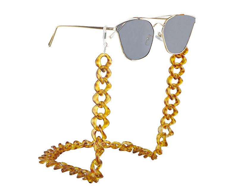 صيف جديد ملون نمط الاكريليك النظارات سلسلة حامل قلادة النظارات الشمسية حزام الحبال