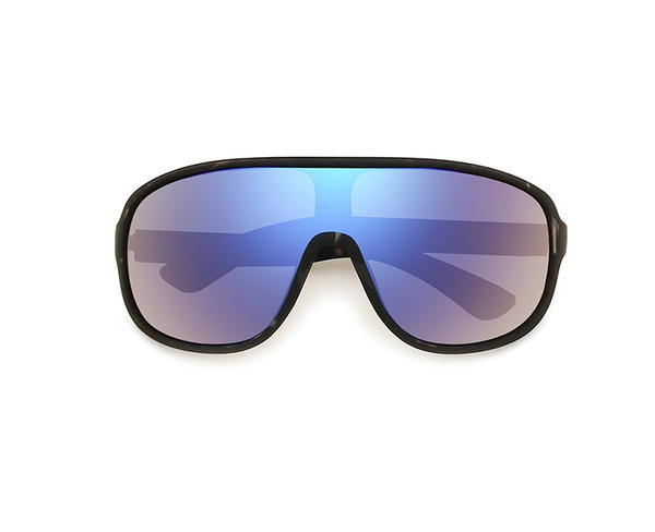 2022 شعار مخصص جديد CE UV400 حجب عدسة مرآة الموضة الرائعة قطعة واحدة إطار نسائي كبير ، نظارات شمسية كبيرة الحجم