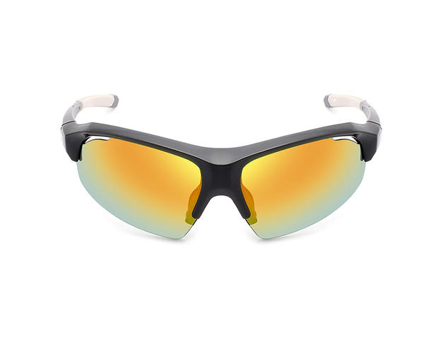 عدسات Revo نظارات شمسية لركوب الدراجات باللون الأصفر والأحمر