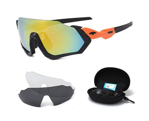 تناسب نظارات ركوب الدراجات المستقطبة مع عدسات رياضية قابلة للتبديل